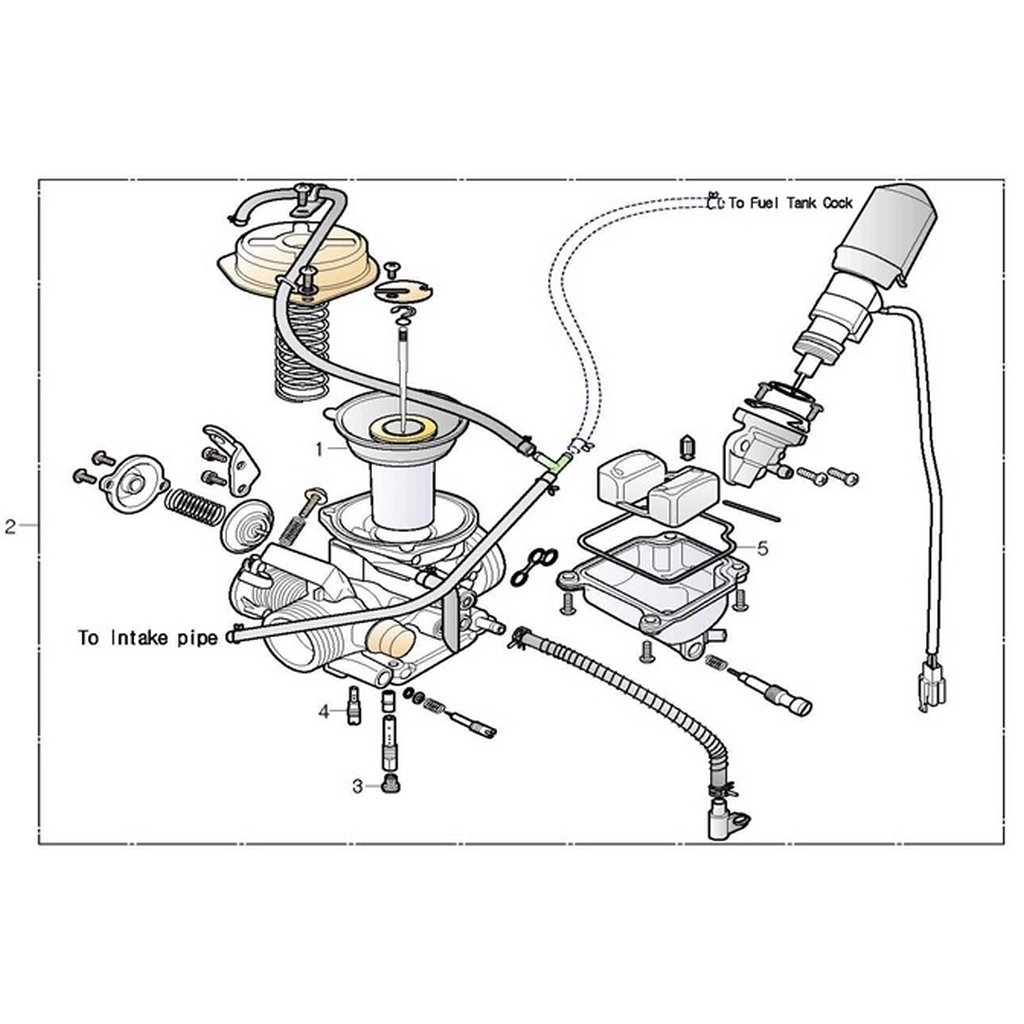 DAELIM YC125 (DL125ARM) KARBURATOR #DL125-ARM E1602
